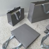  Túi tote giáng sinh đóng gói bánh tráng miệng bánh hồng túi giấy kraft tùy chỉnh 