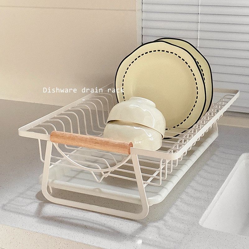 Giá Thoát Nước Bát Đũa Bằng Gỗ Màu Kem, Đen - Kệ Đựng Bát Đĩa Nhà Bếp, Rổ Đựng Đồ Ăn, Bồn Rửa Đa Năng [GIAO HÀNG 2-10 NGÀY | SỈ TỪ 2 TRIỆU | CÓ THỂ IN LOGO] 