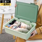  Hộp Nhựa PP Đựng Đồ Lót 3 Ngăn Có Nắp Màu Đỏ, Xanh, Xám - Hộp Phân Loại Quần Lót, Tất Gia Dụng, Vật Dụng Thần Kỳ Tủ Đồ [GIAO HÀNG 2-10 NGÀY | SỈ TỪ 2 TRIỆU | CÓ THỂ IN LOGO] 