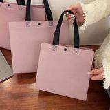  Túi Vải Không Dệt Màu Hồng Tím, Nâu - Túi Mua Sắm Thân Thiện Môi Trường Cho Shop Thời Trang, In Logo, Nhiều Kích Cỡ [GIAO HÀNG 2-10 NGÀY | SỈ TỪ 2 TRIỆU | CÓ THỂ IN LOGO] 