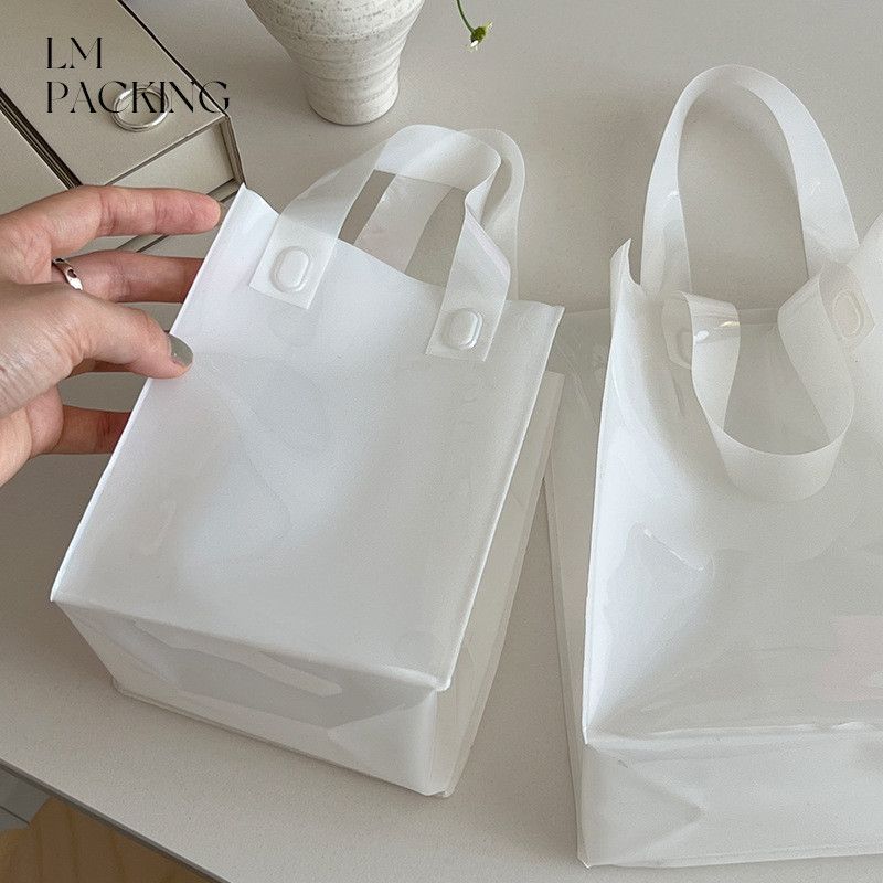  Túi đựng quà tặng pvc dày đựng đồ trang sức thạch túi xách tay in logo 