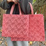  Túi xách vải không dệt dập nổi maple leaf đựng quần áo phụ nữ bao bì mua sắm 