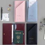  “(ĐẶT TRƯỚC) Bộ 5 Bao Bì Hộ Chiếu Da PU Chất Lượng Cao, Có In Logo, Tiện Dụng Cho Du Lịch” 