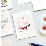  Thiệp nước màu nghệ thuật Classy kèm phong bì, giấy Lan Vi 210GSM 