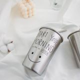  Bình Giữ Nhiệt Inox Hình Mặt Cười Dễ Thương - Cốc Nước Phong Cách Hàn Quốc Đơn Giản, Quà Tặng Cá Nhân, Văn Phòng [GIAO HÀNG 2-10 NGÀY | SỈ TỪ 2 TRIỆU | CÓ THỂ IN LOGO] 