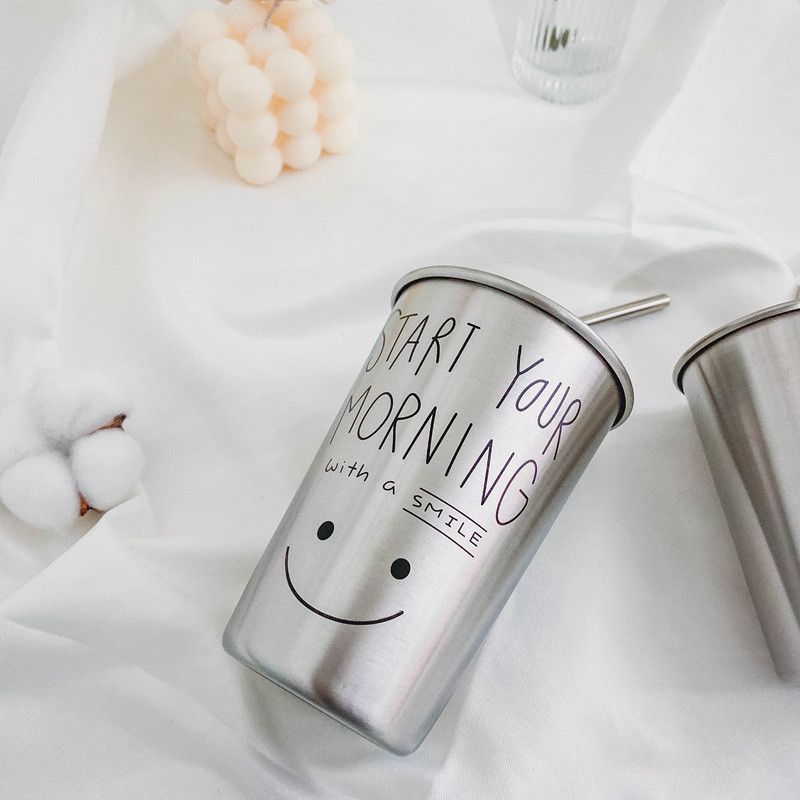  Bình Giữ Nhiệt Inox Hình Mặt Cười Dễ Thương - Cốc Nước Phong Cách Hàn Quốc Đơn Giản, Quà Tặng Cá Nhân, Văn Phòng [GIAO HÀNG 2-10 NGÀY | SỈ TỪ 2 TRIỆU | CÓ THỂ IN LOGO] 