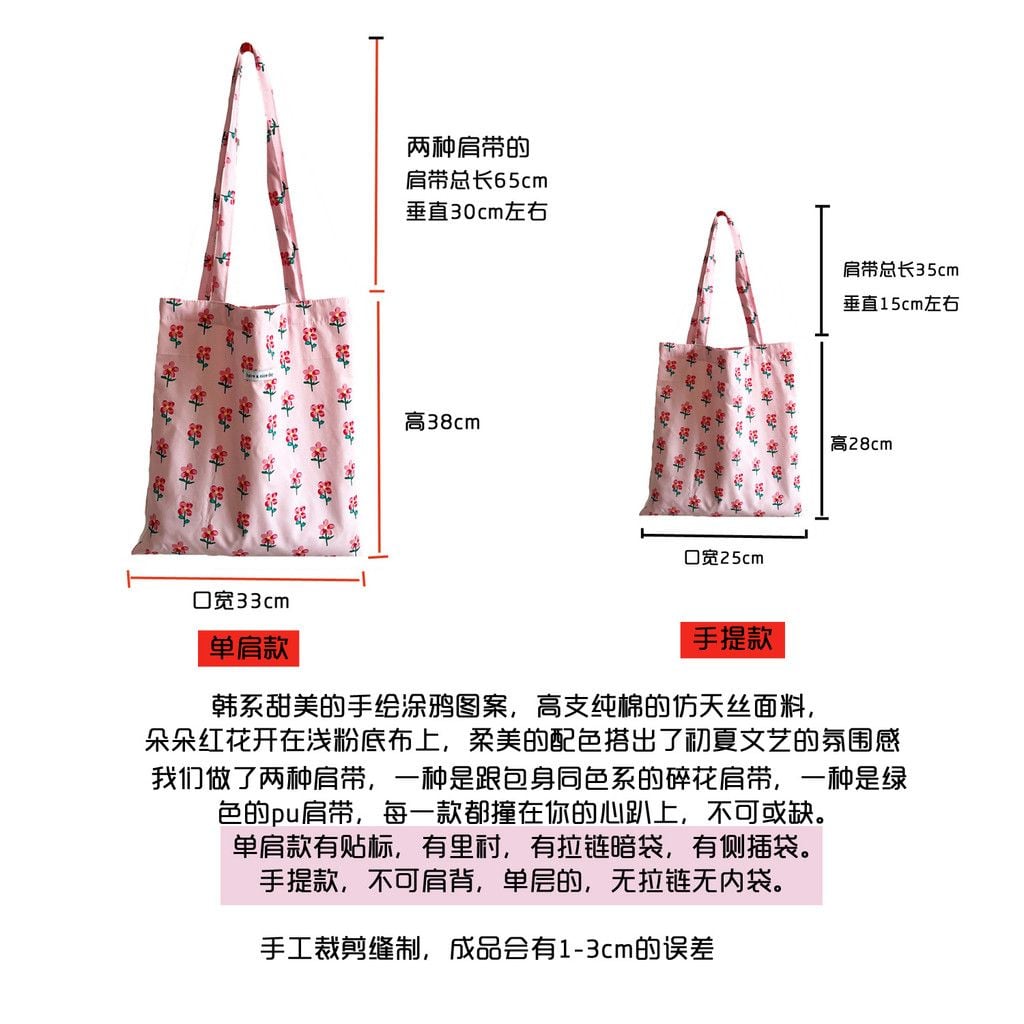  Túi Vải Cotton Mỏng Họa Tiết Thời Trang - Túi Đeo Vai Phong Cách Mới [GIAO HÀNG 2-10 NGÀY | SỈ TỪ 2 TRIỆU | CÓ THỂ IN LOGO] 