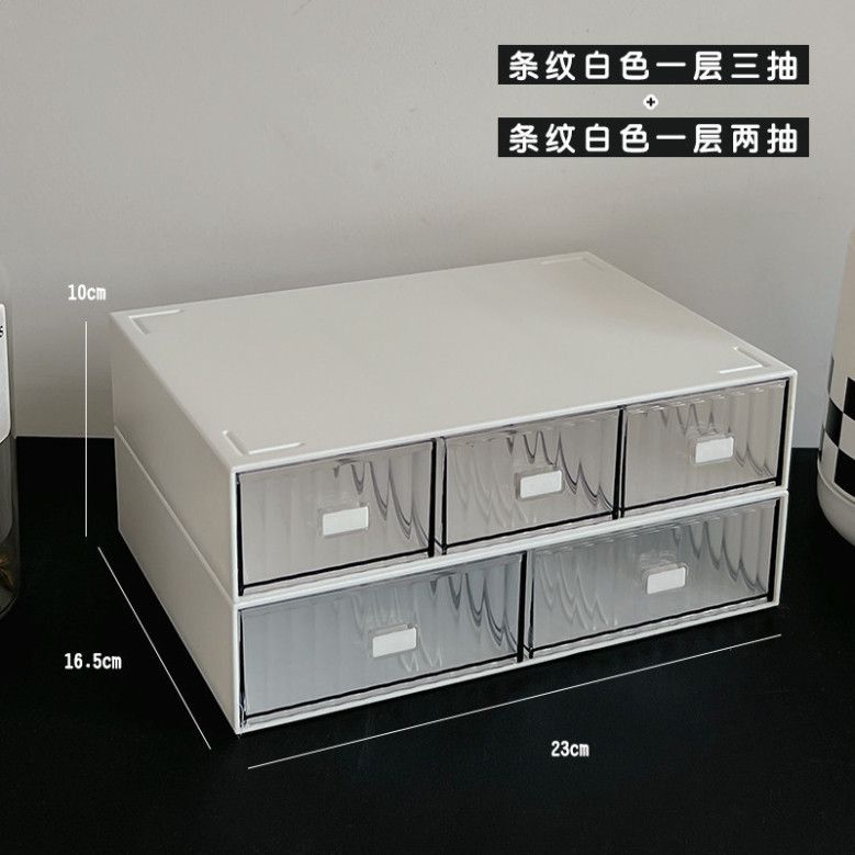  Hộp Đựng Đồ Ngăn Kéo Nhựa Nhiều Tầng Màu Trắng - Kệ Đựng Văn Phòng Phẩm Học Sinh, Tủ Sắp Xếp Để Bàn [GIAO HÀNG 2-10 NGÀY | SỈ TỪ 2 TRIỆU | CÓ THỂ IN LOGO] 