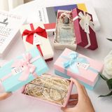  Hộp quà tặng xinh xắn (14,5x8,5x5cm) kèm nơ, tag chúc mừng - lý tưởng cho son, nước hoa, sô cô la, trang sức [Q418] 