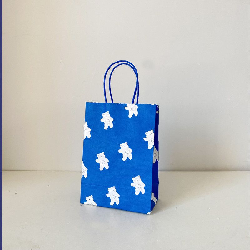 Túi giấy kraft hoạt hình, túi quà tặng trẻ em, túi đựng trang sức 