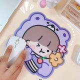  Miếng lót chuột silicon dễ thương hình bé gái màu hồng 20x20cm - PK633 Giá Siêu Hấp Dẫn! 
