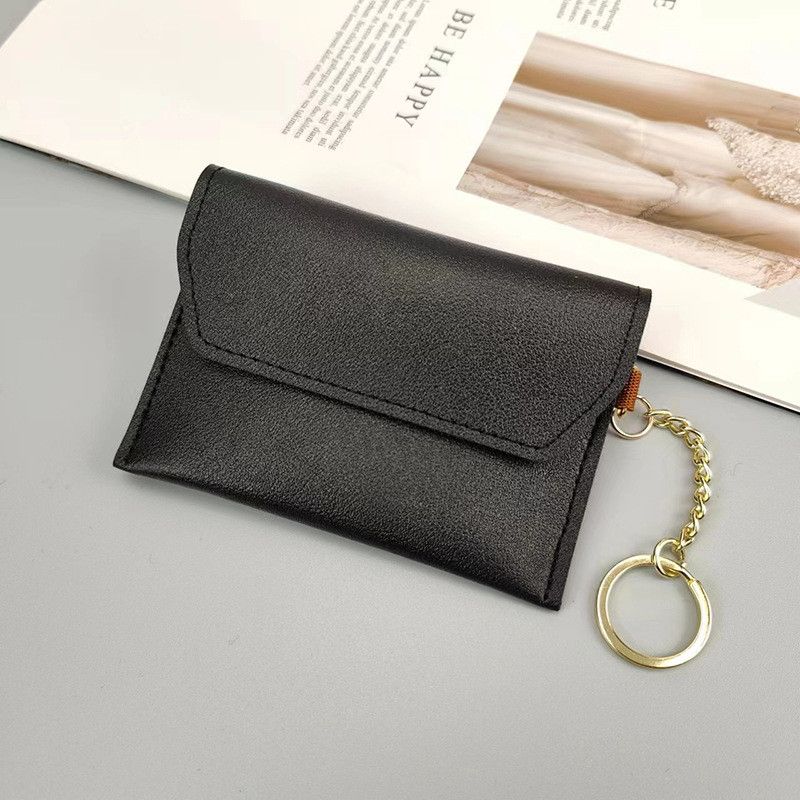  Ví Đựng Tiền Lẻ Nữ Bằng Da PU Có Khóa Cài - Ví Card, Thẻ Mỏng Nhẹ Phong Cách Đơn Giản, Dùng Cho Giao Dịch Quốc Tế [GIAO HÀNG 2-10 NGÀY | SỈ TỪ 2 TRIỆU | CÓ THỂ IN LOGO] 