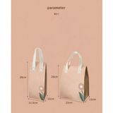  20 Túi Tote vải không dệt đựng trà sữa và thực phẩm, lớp nhôm giữ nhiệt, bền đẹp, thân thiện với môi trường