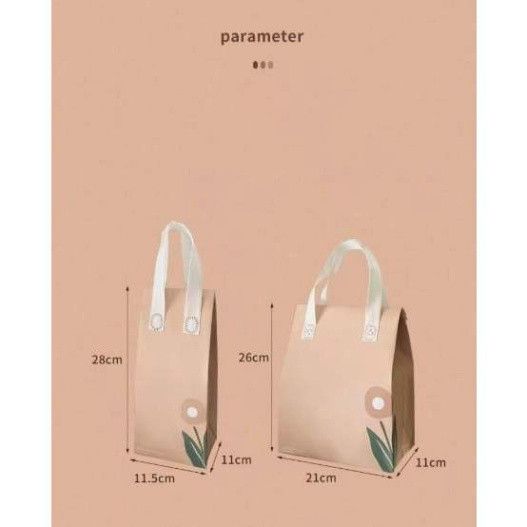  20 Túi Tote vải không dệt đựng trà sữa và thực phẩm, lớp nhôm giữ nhiệt, bền đẹp, thân thiện với môi trường