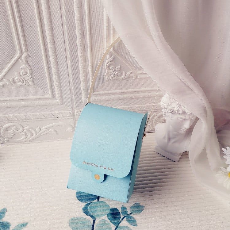  Hộp đóng gói bánh đậu xanh cầm tay mới bánh cuộn thụy sĩ bánh quy bông tuyết 