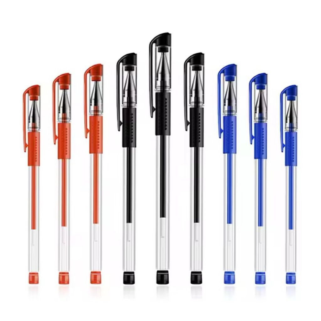  10 Bút Gel 0.5 Bảng Mực Đen, Xanh, Đỏ Classy PK492``` 