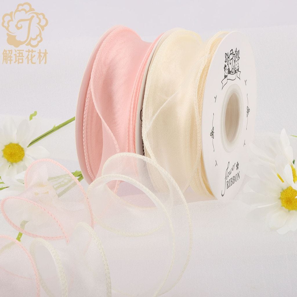  Băng Gạc Đuôi Cá Sóng DIY Trang Trí Bó Hoa Quà Tặng Bánh Nướng Dịp Lễ Tình Nhân 