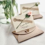  Bộ 10 Thiệp Vintage Gắn Hoa Khô + Phong Bì Kraft & Nhãn Dán Q626 