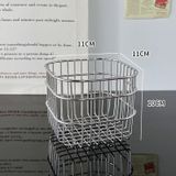  Giỏ Đựng Đồ Bằng Inox Hình Vuông - Rổ Đựng Mỹ Phẩm, Đồ Lặt Vật Để Bàn, Phong Cách Hiện Đại, Gia Dụng [GIAO HÀNG 2-10 NGÀY | SỈ TỪ 2 TRIỆU | CÓ THỂ IN LOGO] 