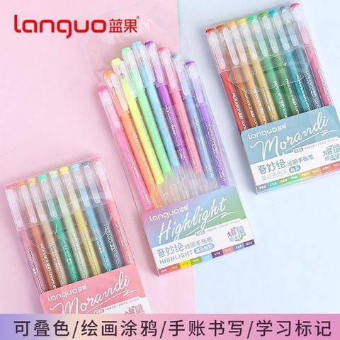  Bộ Bút Gel Màu Morandi Trái Cây Xanh Cho Học Sinh, Bút Graffiti [GIAO HÀNG 2-10 NGÀY | SỈ TỪ 2 TRIỆU | CÓ THỂ IN LOGO] 