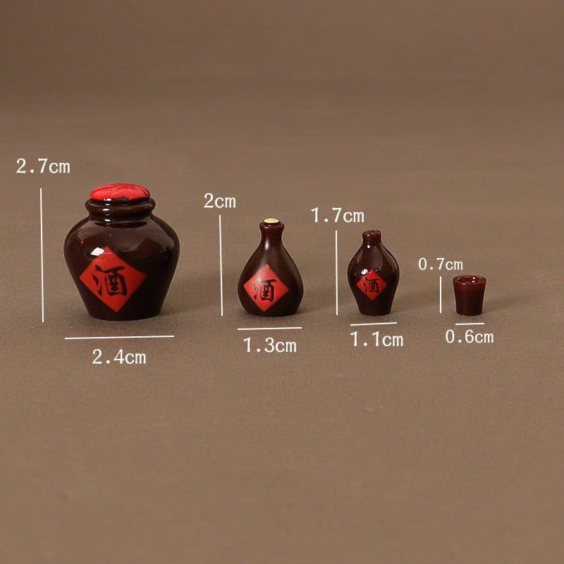  Bộ Đồ Ăn, Rượu, Ly Rượu Thu Nhỏ Bằng Resin - Mô Hình Nhà Búp Bê Dollhouse, Đạo Cụ Chụp Ảnh, Quà Tặng [GIAO HÀNG 2-10 NGÀY | SỈ TỪ 2 TRIỆU | CÓ THỂ IN LOGO] 
