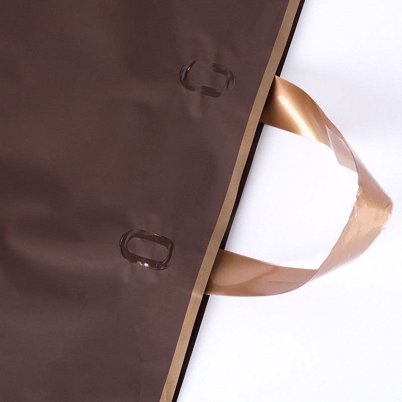  Túi Nhựa Tote Trong Suốt Mờ Tùy Chỉnh Logo Cho Shop Quần Áo Trẻ Em Phụ Nữ 