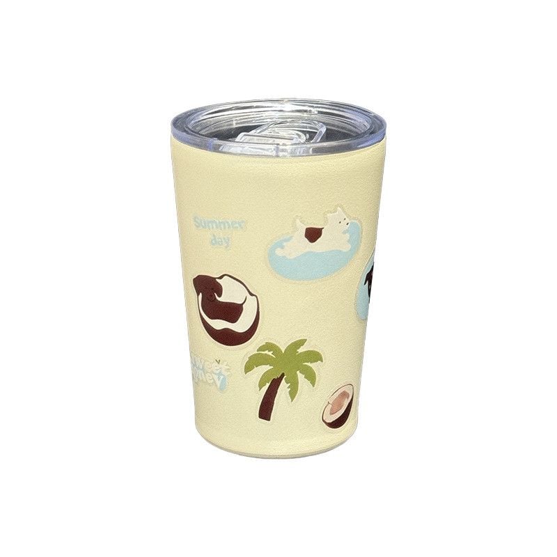  Cốc giữ nhiệt bằng thép không gỉ mẫu mới cốc cà phê tươi trẻ thiết kế bắt mắt 