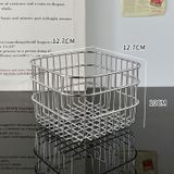  Giỏ Đựng Đồ Bằng Inox Hình Vuông - Rổ Đựng Mỹ Phẩm, Đồ Lặt Vật Để Bàn, Phong Cách Hiện Đại, Gia Dụng [GIAO HÀNG 2-10 NGÀY | SỈ TỪ 2 TRIỆU | CÓ THỂ IN LOGO] 