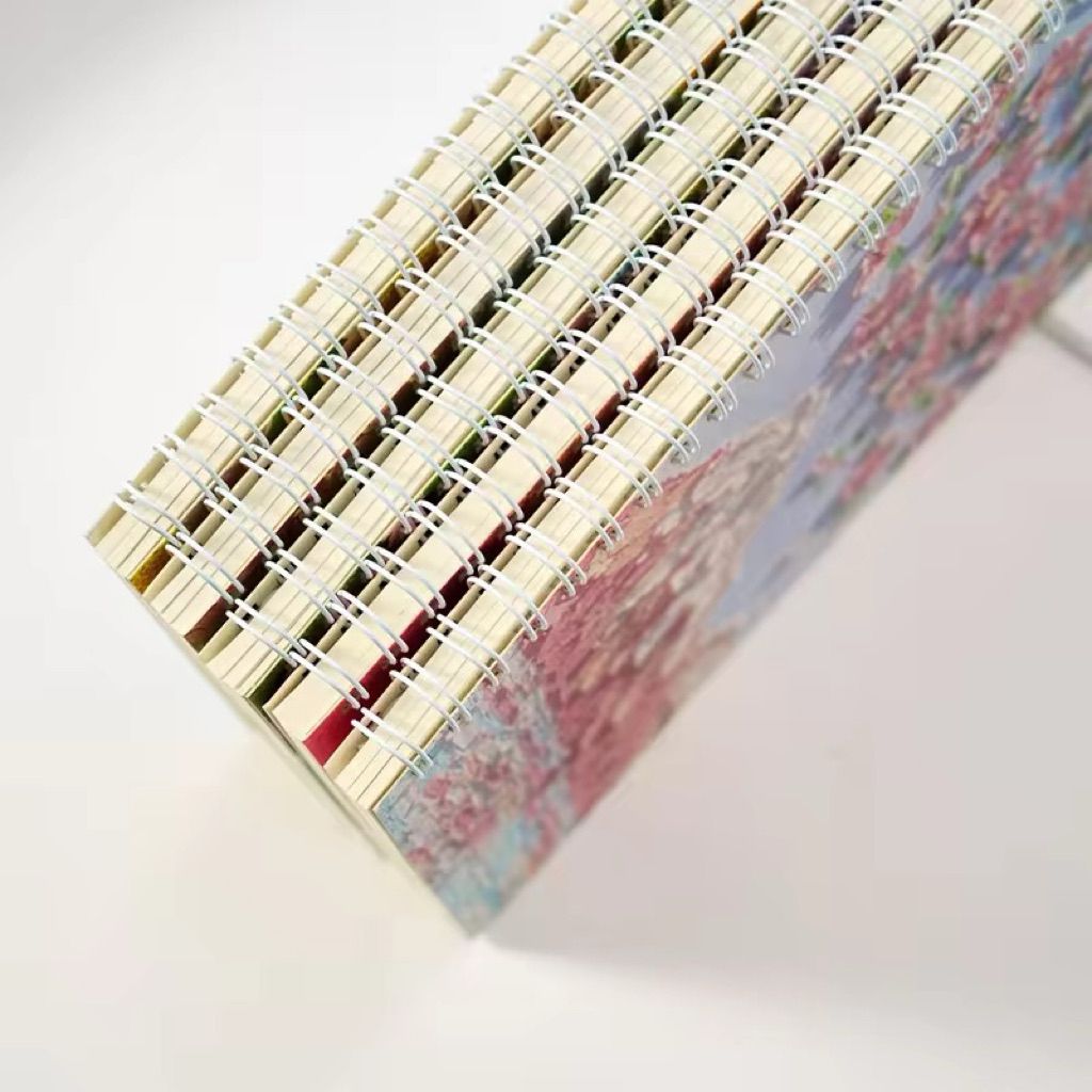  Sổ tay A5 120 trang lò xo, giấy kẻ ngang chống loá - Ghi chú dễ dàng! 