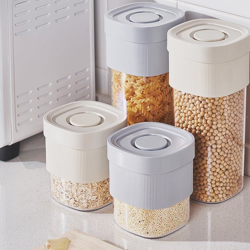  Hộp Đựng Ngũ Cốc Trong Suốt Cấp Thực Phẩm - Bình Kín Đựng Mì Ống, Trà Khô, Đồ Ăn Vặt, Nhiều Kích Thước [GIAO HÀNG 2-10 NGÀY | SỈ TỪ 2 TRIỆU | CÓ THỂ IN LOGO] 