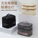  Túi Đựng Mỹ Phẩm Lưới Hai Lớp Dung Tích Lớn Xách Tay Cho Nữ [GIAO HÀNG 2-10 NGÀY | SỈ TỪ 2 TRIỆU | CÓ THỂ IN LOGO] 