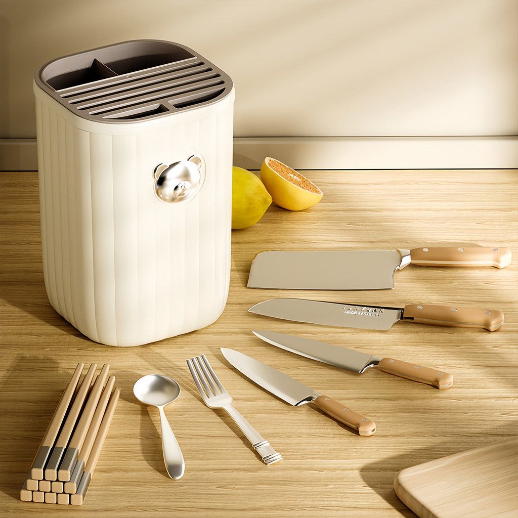  Giá Để Dao, Đũa, Thìa Đa Năng Thoát Nước - Hộp Đựng Dao Kéo Bếp, Ống Đũa Gia Dụng Để Mặt Bàn [GIAO HÀNG 2-10 NGÀY | SỈ TỪ 2 TRIỆU | CÓ THỂ IN LOGO] 