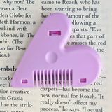  爱心形削发器双面修发刀桃心削发刀心形修剪刘海削发神器修发梳 