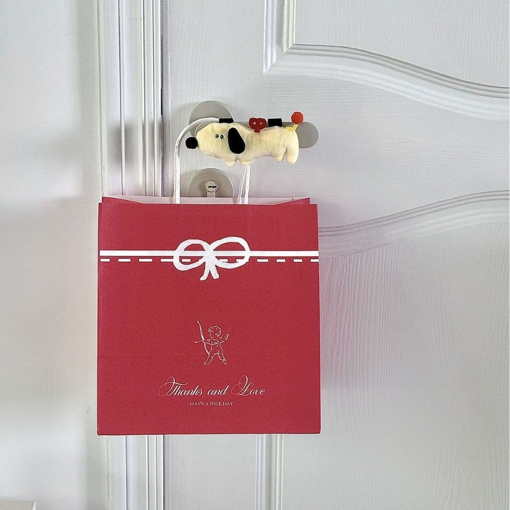  Túi Giấy Kraft Đỏ Hình Thần Cupid Đựng Quà Cưới Kẹo Mừng Tiệc Cưới 