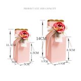  Bộ 5 Hộp Giấy Mini Hình Viên Kẹo 5*5*6.5cm Sang Trọng, Có Ruy Băng Gắn Kèm 