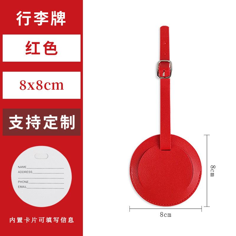  Thẻ Hành Lý Da PU Mềm Kiểu Dáng Tròn Hàng Có Sẵn Xuyên Biên Giới [GIAO HÀNG 2-10 NGÀY | SỈ TỪ 2 TRIỆU | CÓ THỂ IN LOGO] 