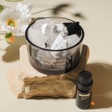  Tinh Dầu Thơm Dạng Khô Cốc Thủy Tinh Đen - Hương Lavender, Lê Anh, Trắng, Hoa Gió Xanh, Dùng Cho Phòng Khách, Phòng Ngủ, Quà Tặng [GIAO HÀNG 2-10 NGÀY | SỈ TỪ 2 TRIỆU | CÓ THỂ IN LOGO] 