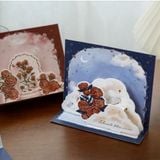  ```Thiệp 3D phong cách vintage sang trọng Q1367 với thiết kế nổi độc đáo``` 