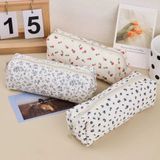  小红书同款奶油小碎花笔袋 清新少女大容量多功能文具盒收纳袋 