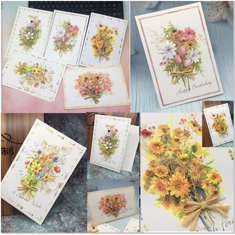  10 Thiệp Chúc Mừng Hoa Khô Sáng Tạo Ngày Nhà Giáo, Năm Mới [GIAO HÀNG 2-10 NGÀY | SỈ TỪ 2 TRIỆU | CÓ THỂ IN LOGO] 