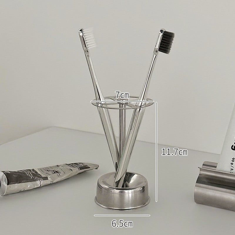  Giá Để Đồ Phòng Tắm Cao Cấp Bằng Thép Không Gỉ - Kệ Đựng Bàn Chải, Kèm Dụng Cụ Bóp Kem Đánh Răng [GIAO HÀNG 2-10 NGÀY | SỈ TỪ 2 TRIỆU | CÓ THỂ IN LOGO] 