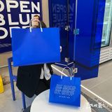  Túi tote composite màu xanh cao cấp in logo túi đóng gói quần áo shop 