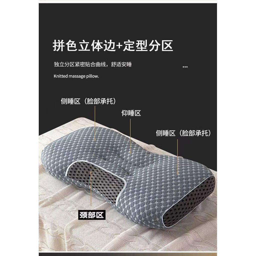  Gối Massage Bông Dệt Kim Có Thể Giặt - Không Dễ Bị Xẹp, Thoải Mái [GIAO HÀNG 2-10 NGÀY | SỈ TỪ 2 TRIỆU | CÓ THỂ IN LOGO] 