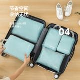  Bộ 8 túi du lịch nén quần áo, túi lưu trữ mỹ phẩm tiện lợi 