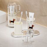 Bộ Cốc Súc Miệng Du Lịch 3 Trong 1 Bằng Nhựa - Hộp Đựng Bàn Chải Đánh Răng + Cốc Cầm Tay Phong Cách Sang Trọng [GIAO HÀNG 2-10 NGÀY | SỈ TỪ 2 TRIỆU | CÓ THỂ IN LOGO] 