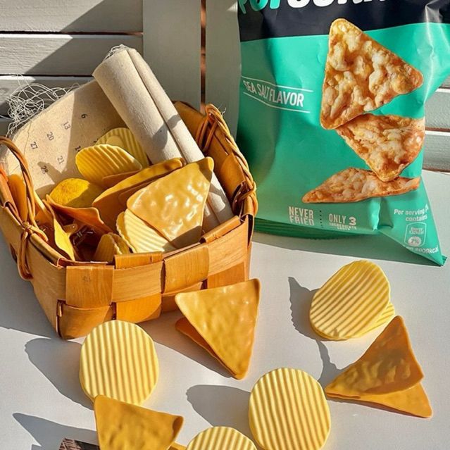  PK936 Kẹp giữ mép túi đồ ăn, túi ăn dở họa tiết minh họa BimBIm snack khoai tây LAYS, tinh nghịch hài hước hot tiktok 