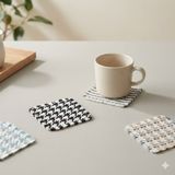  Tấm Lót Cốc Vải Cotton Họa Tiết Kẻ Sọc Nhiều Màu - Lót Cách Nhiệt Cốc Trà Tua Rua, Trang Trí Bàn Ăn, Phòng Khách [GIAO HÀNG 2-10 NGÀY | SỈ TỪ 2 TRIỆU | CÓ THỂ IN LOGO] 