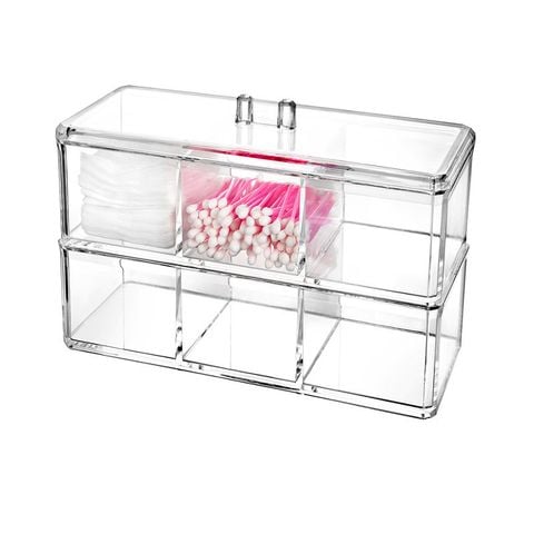  Hộp Đựng Đồ Để Bàn Acrylic Trong Suốt Hình Chữ Nhật Chống Bụi Đựng Bút, Văn Phòng Phẩm [GIAO HÀNG 2-10 NGÀY | SỈ TỪ 2 TRIỆU | CÓ THỂ IN LOGO] 