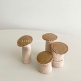  Bộ 4 cái Bọc Chân Ghế Bằng Vải Dệt Kim Màu Be - Tất Chân Bàn Ghế Chống Mài Mòn, Chống Ồn, Đệm Lót Dày Cho Nội Thất Gia Đình [GIAO HÀNG 2-10 NGÀY | SỈ TỪ 2 TRIỆU | CÓ THỂ IN LOGO] 