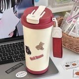 Cốc giữ nhiệt inox cao cấp phong cách cổ điển cốc cà phê văn phòng dễ thương 